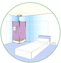 Rooms containing a shower - other than a bathroom or a shower room - Snag 45