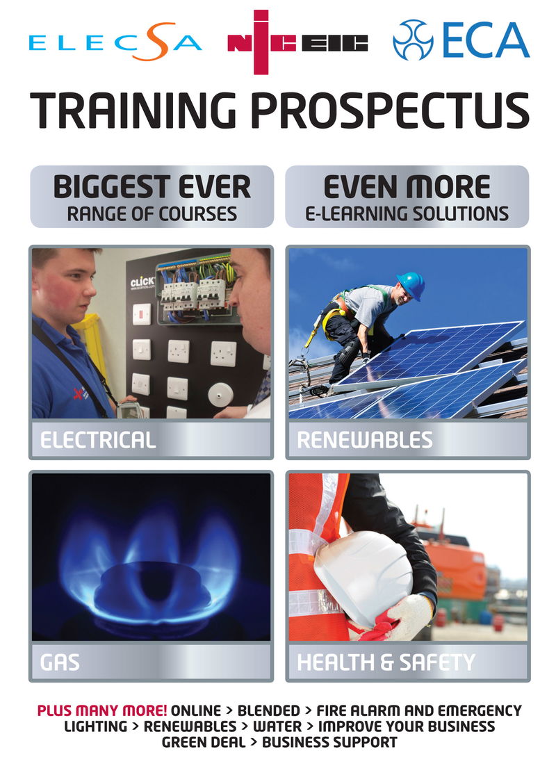 New Training Prospectus from NICEIC and ELECSA