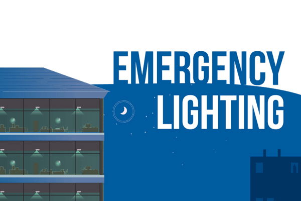 What are the recommendations for emergency lighting in non-domestic premises?