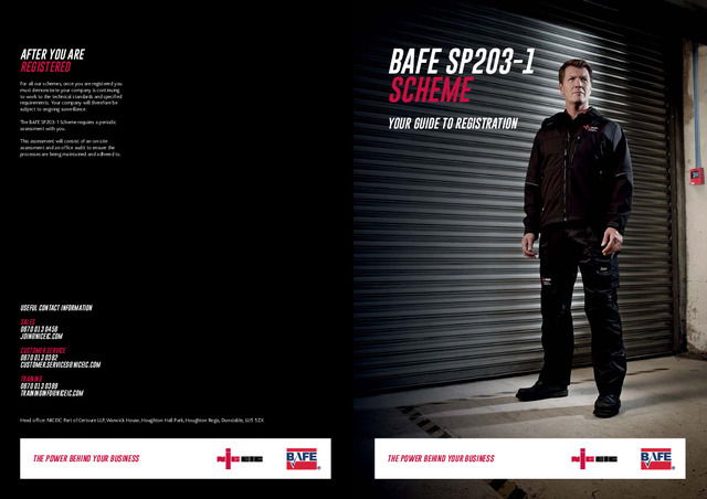 BAFE SP203-1 Scheme - Your guide to registration - 2016