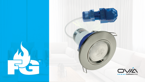 Ovia’s Flameguard downlights now with push-fit Flow connectors