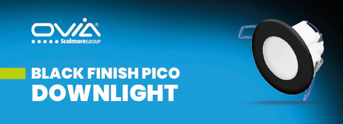 New gloss black for Ovia downlights