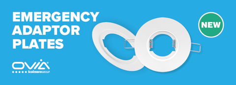 New emergency downlight adaptor plates from Ovia