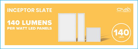140 Lumen per Watt LED Panels now available from Ovia