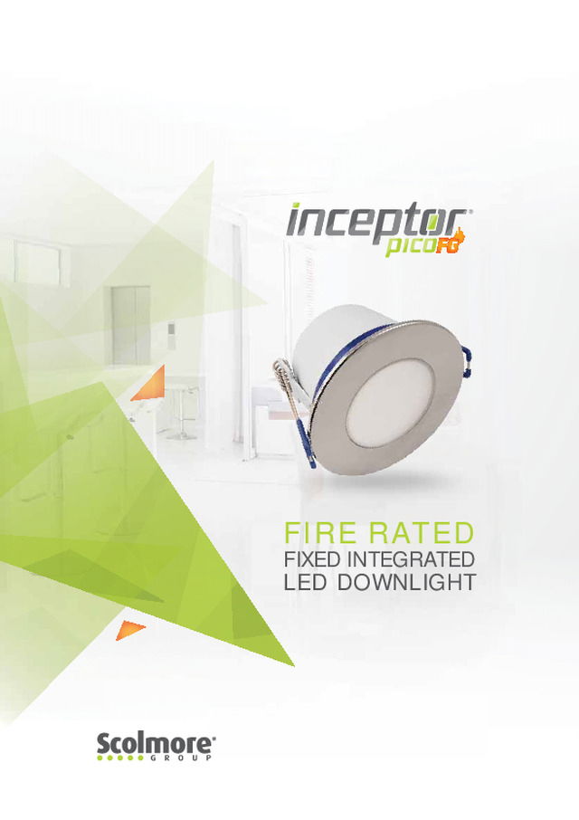 Fire Rated Fixed Integrated LED Downlight
