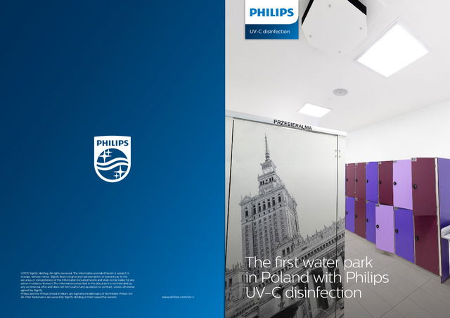 The first water park in Poland with Philips UV-C disinfection