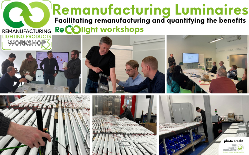 Lighting Workshops: Facilitating remanufacturing and quantifying the benefits