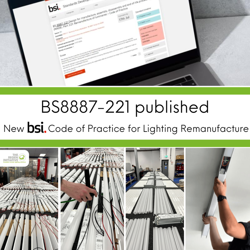 Recolight welcome new code of practice for lighting remanufacture