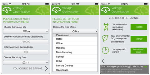 Schneider Electric  - Voltage Optimisation Calculator