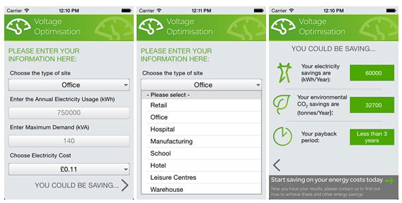 Schneider Electric  - Voltage Optimisation Calculator