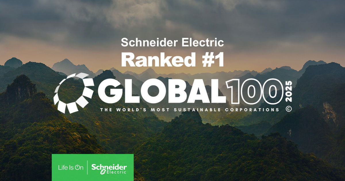 Schneider Electric named The World’s Most Sustainable Corporation for a second time