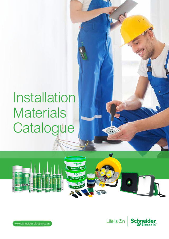 Schneider Electric Installation Materials Catalogue