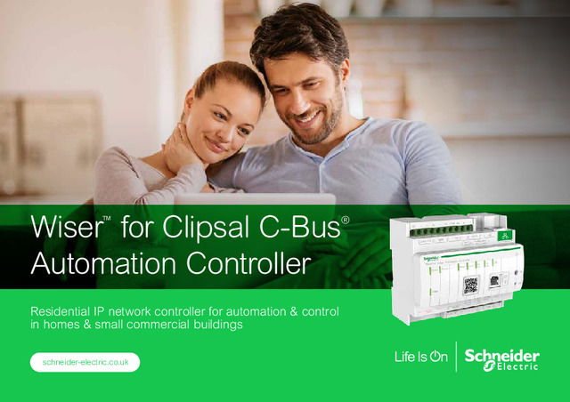 Wiser™  for Clipsal C-Bus® Automation Controller