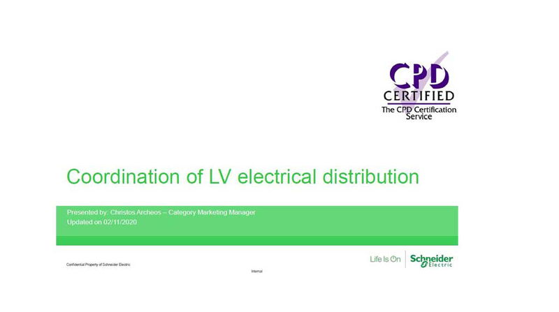 Coordination of LV Electrical Distribution