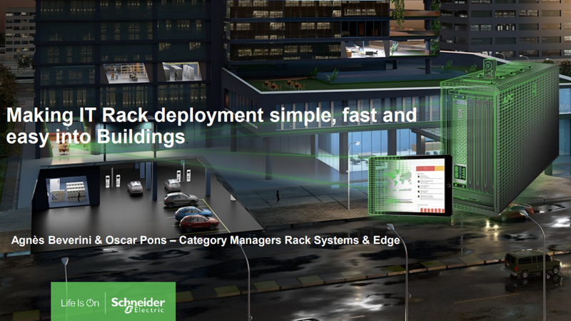 Making IT Rack Deployment Simple, Fast and Easy in Office Buildings and Commercial and Light Industrial Environments