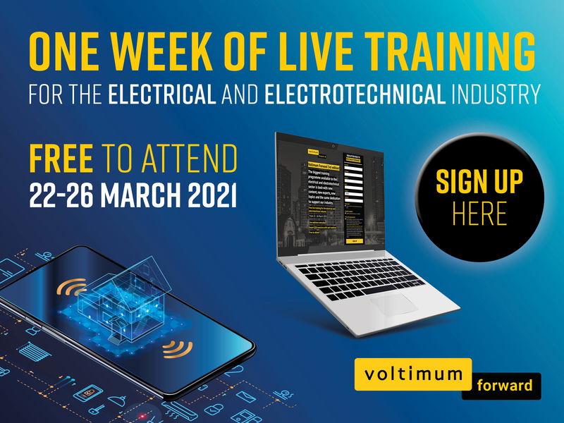 Voltimum Forward returns with more free live training for the electrical trade