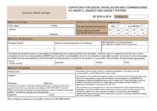 Competence and the electrician: Fire detection and fire alarm systems