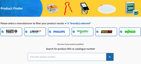 Use the Voltimum Plus 'Product Finder' to see how many points your weekly electrical shop is worth