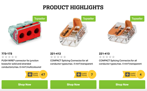 Check out the new WAGO 'shop now' area on Voltimum