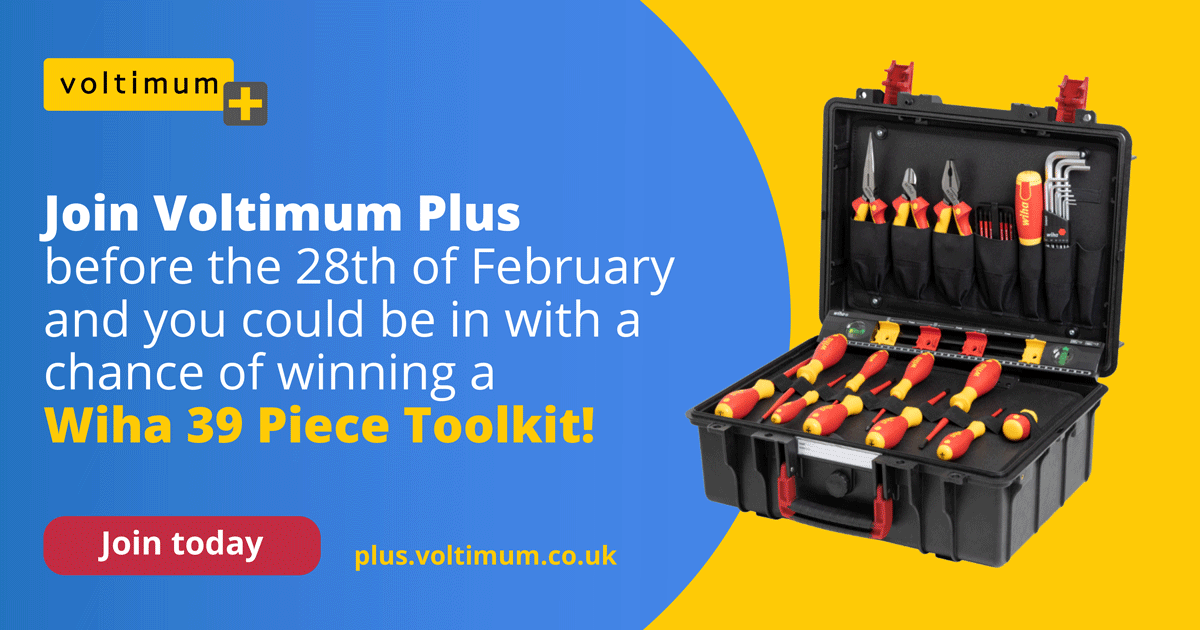 WIN! Join Voltimum Plus this month for the chance to win a 39 Piece Wiha Toolkit!