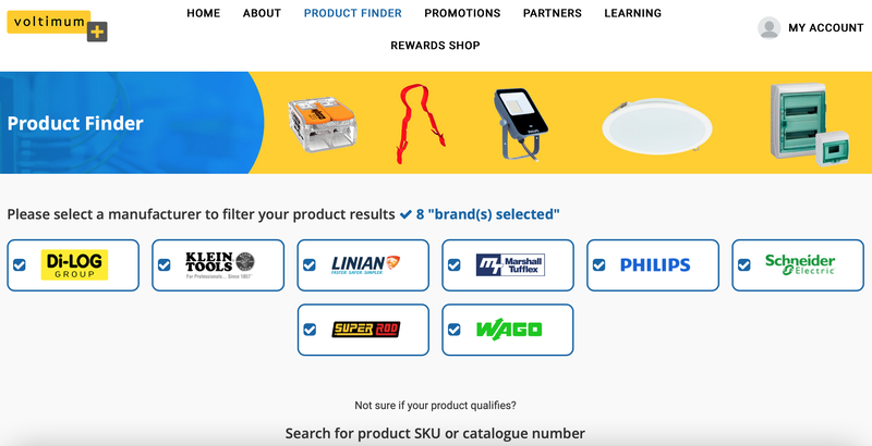 Use the Voltimum Plus 'Product Finder' to see how many points your everyday purchases are worth