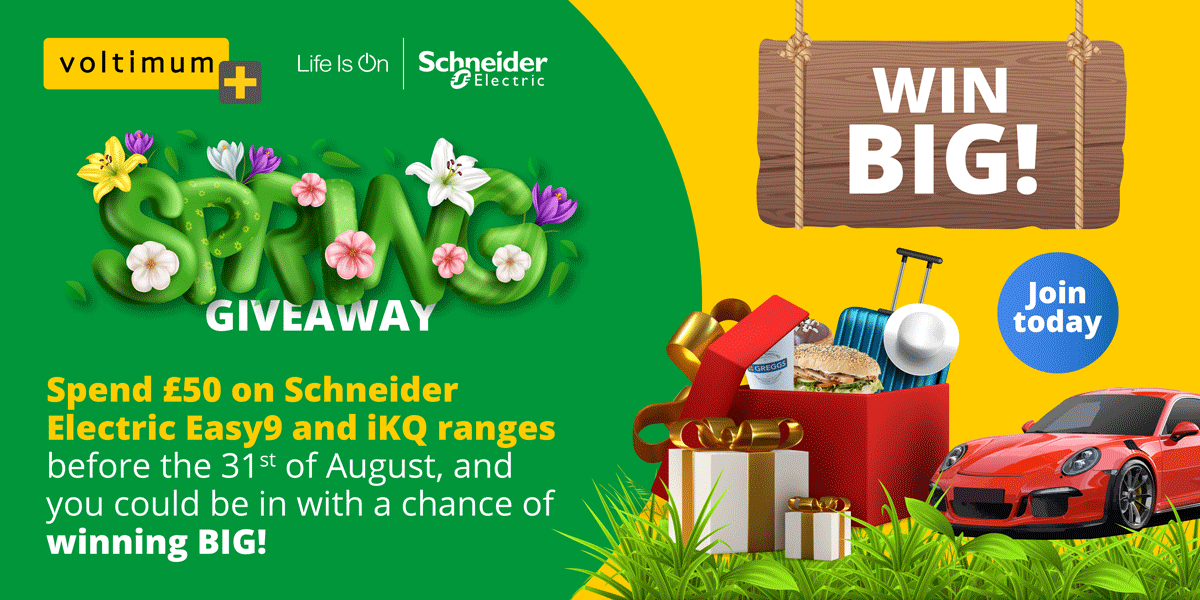 The super Schneider Electric giveaway has been extended! Join Voltimum Plus today so you don’t miss out