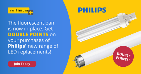 Join Voltimum Plus and get double points on Philips' LED ranges this April!