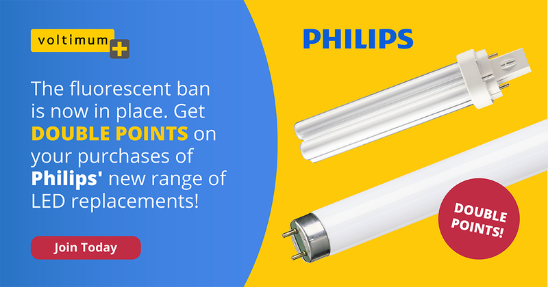 Join Voltimum Plus and get double points on Philips' LED ranges this April!
