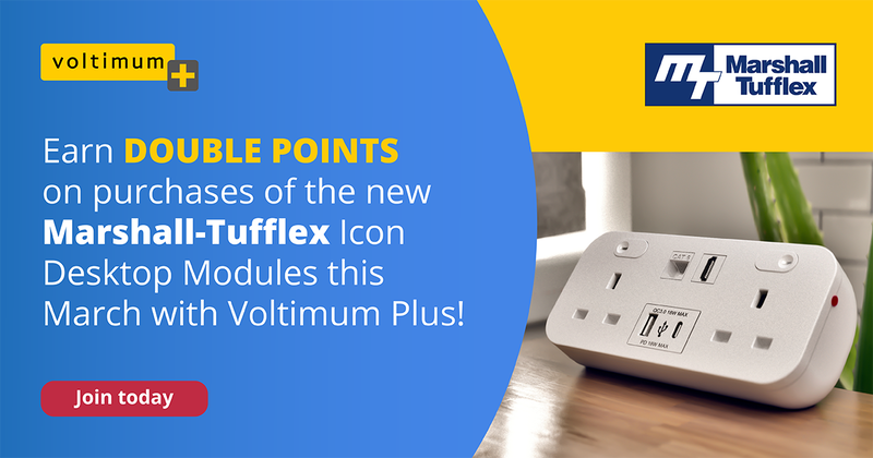 Marshall-Tufflex: DOUBLE POINTS promotion on the new Icon Desktop Module range in March!