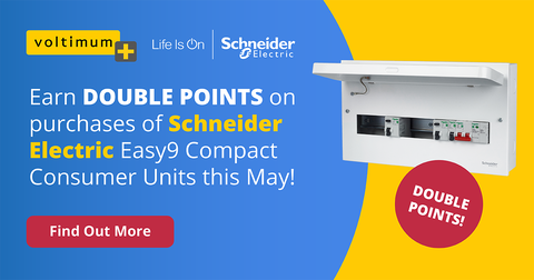 Schneider Electric: double points promotion on Easy9 Compact Consumer Units this May