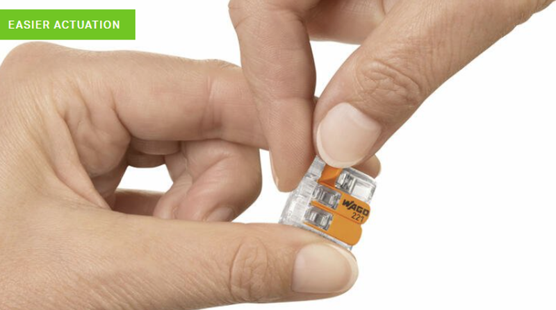 WAGO's 221 now also connects 6 mm⊃2; (10 AWG)