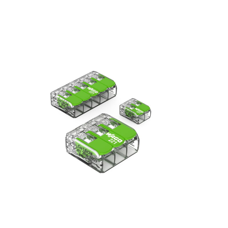 WAGO Green Range Splicing Connector with Levers