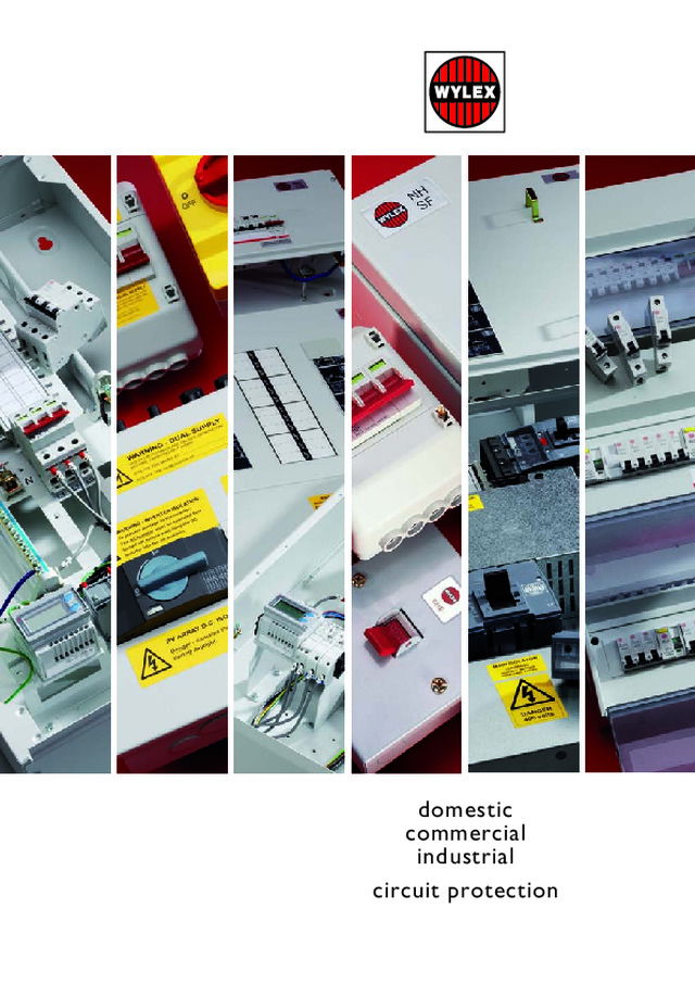Wylex - Product Catalogue - 2013 - Domestic, Industrial and Comercial Circuit Protection
