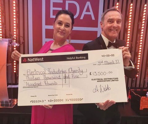 AWEBB’s members and suppliers, raised £13,500 for the Electrical Industries Charity!
