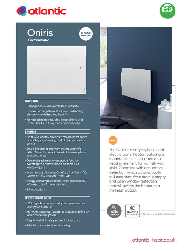 Oniris Technical Specification