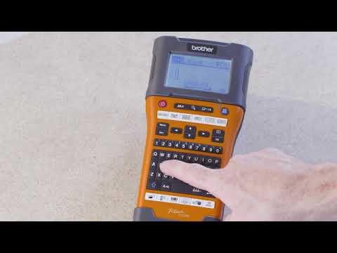 PT-E550W – Creating a socket or faceplate label