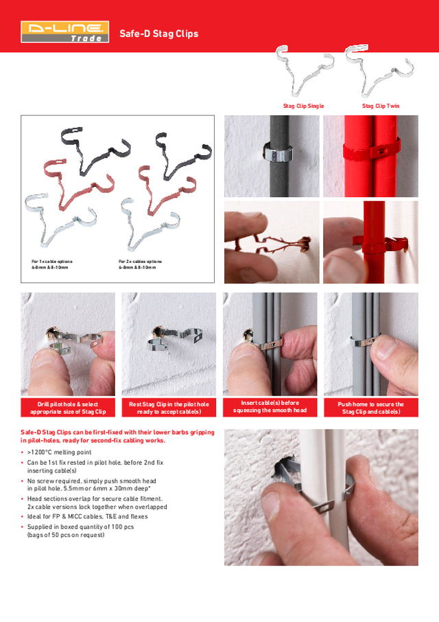 Safe-D Stag Clips Data Sheet
