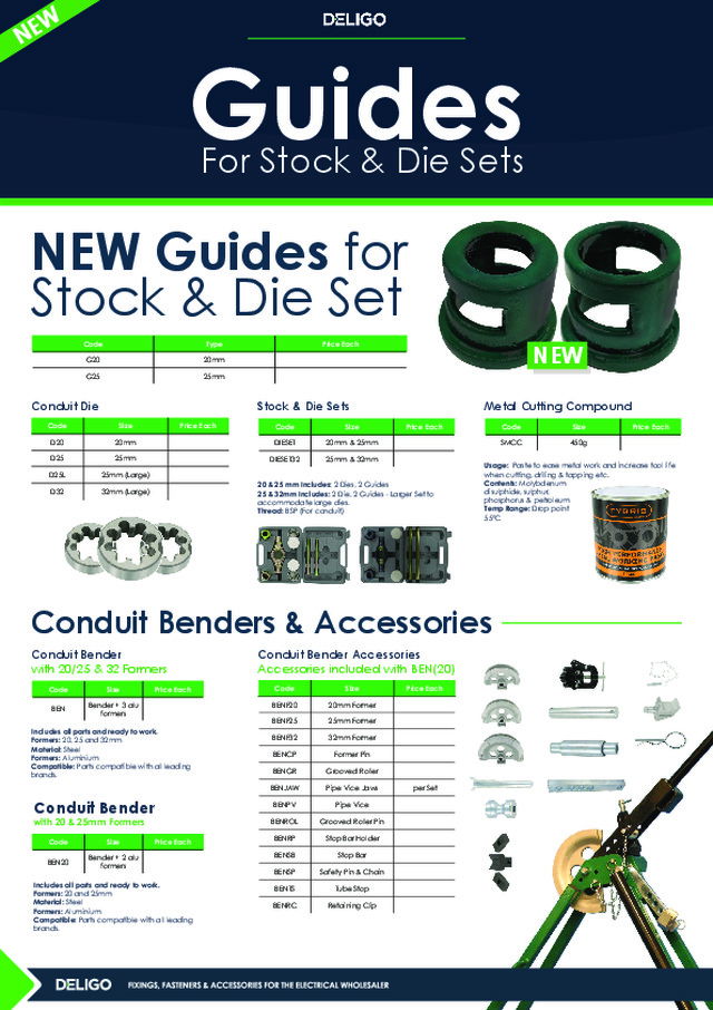 DELIGO: Guides For Stock & Die Set