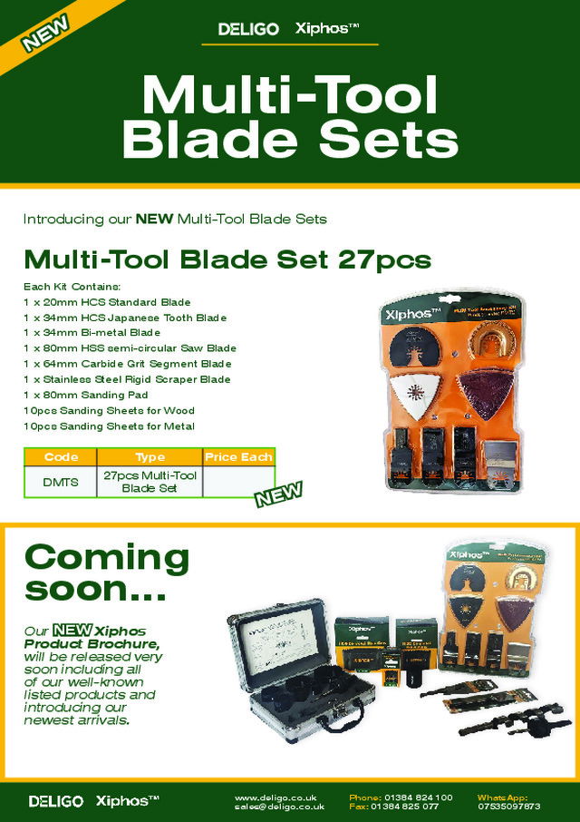DELIGO: Multi-Tool Blade Sets