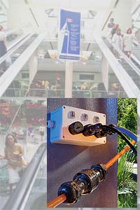 Providing safe, reliable electrical connections in public places