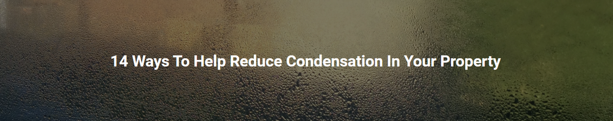 14 Tips to Help You Reduce Condensation in your Home
