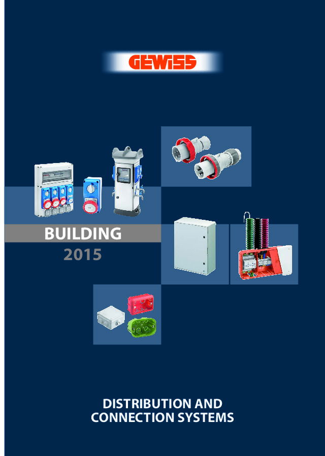Gewiss UK - Product Catalogue - Building Short Form brochure 2015