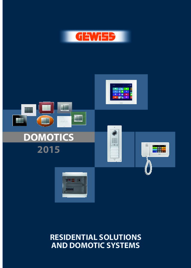Gewiss UK - Product Catalogue - Domotics Short Form brochure 2015