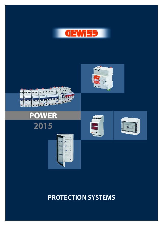 Gewiss UK - Product Catalogue - Power Short Form brochure 2015