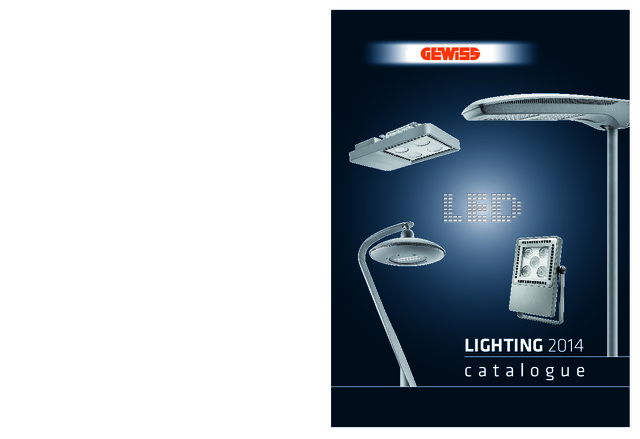 Gewiss UK - Product Catalogue - Lighting Catalogue for specifiers 2014