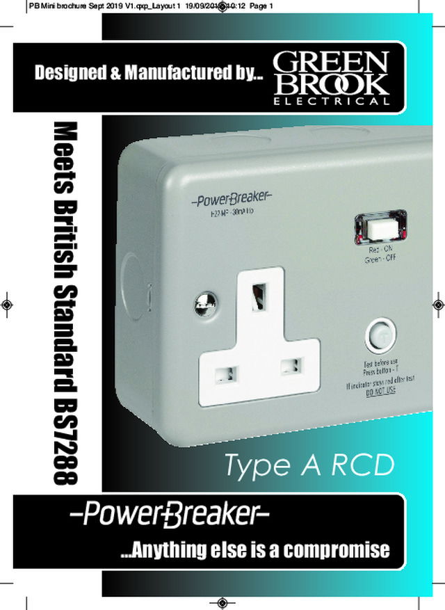 PowerBreaker range catalogue