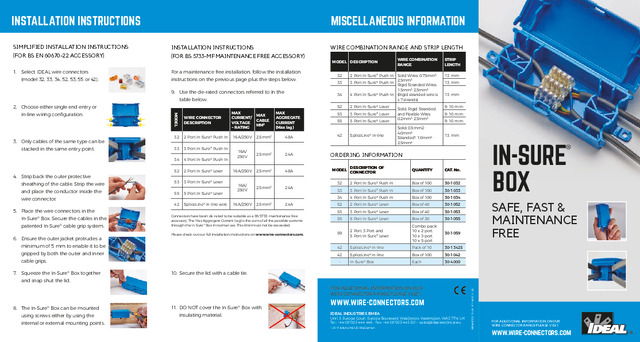 IDEAL In-Sure Box Flyer
