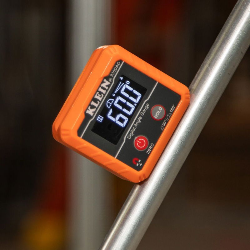 Bending metal conduit made easy with the Klein Tools Digital Angle Gauge and Level