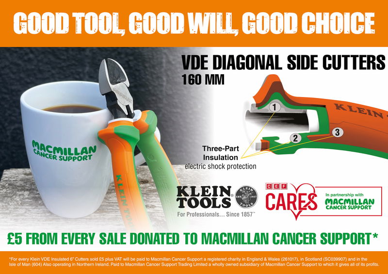 Klein Tools supports CEF in fundraising drive for Macmillan Cancer Support