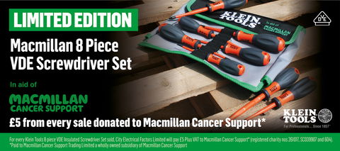 Klein Tools and City Electrical Factors join forces in support of Macmillan Cancer Support